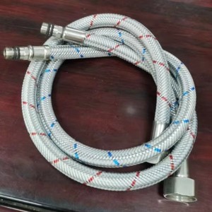 Stainless Steel Braided <b>Flexible</b> <b>Hose</b> G12 Screw In For Hot Cold Water Faucet Inlet <b>Pipe</b> Metal Basin Plumbing <b>Hose</b> - Product Image 4