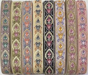 Bas prix dentelle ODM OEM douane nouveau coloré en gros broderie fleur dentelle garniture Soluble dans l'eau maille dentelle - Product Image 2