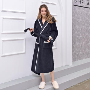 Accappatoio di Lusso ODM per Inverno, Autunno/Primavera, Lunghezza al Ginocchio, Caldo, Spesso, Unisex, Traspirante, Asciugatura Rapida, Alta Grammatura 400, per la Notte - Product Image 5