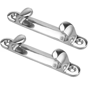 Chocks Marine Boat Hardware Accessories SS 316 Stainless Steel 6" 8" Dock Cleat Straight Bow Chocks For Boat Angled Yacht Deck Mooring