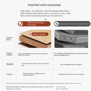 طاولة زينة خشبية صلبة قابلة للتمدد مع خزانة تخزين مدمجة، تصميم عصري بسيط لغرف النوم في الشقق الصغيرة لاستخدام المكياج - Product Image 5