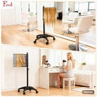 Support de rangement pour tresses en gros, 216 crochets, 360° °   Support rotatif à roulettes pour extensions de cheveux, idéal pour salons et écoles de beauté