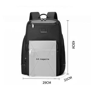 Mochila Ejecutiva Antirrobo Unisex de Nylon y Cuero Premium, Mochila Profesional para Portátil, Mochila Universitaria, Mochila de Viaje - Product Image 3
