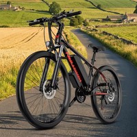 Sepeda Gunung Listrik 500W 26 Inci 48V 10AH Baterai Dapat Dilepas 21-Kecepatan E-MTB E-ABS Rem Cakram Ganda Kylin Anti-Tusuk