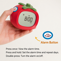 2026 Neuer Niedlicher Tomatenförmiger Elektronischer Digitaler Wecker Countdown-Timer Schlummerfunktion Batteriebetrieben Wohnzimmer Individuell Anpassbar
