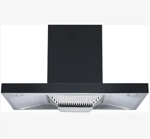 With filter Stainless steel T-shaped kitchen chimney range hood