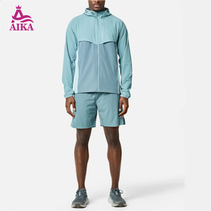 Custom Logo Mens Running Tracksuit Breathable Gym Workout Training Activewear Set Sports Clothing Supplier