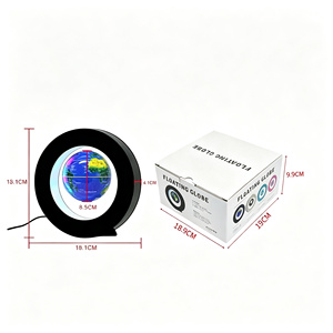 Globo Fluttuante a Levitazione Magnetica con <span class=keywords><strong>Luce</strong></span> LED, Mappa del <span class=keywords><strong>Mondo</strong></span> Rotante da 3 Pollici, Decorazione Moderna di Lusso per Casa e Ufficio, Regalo Geografico - Product Image 6