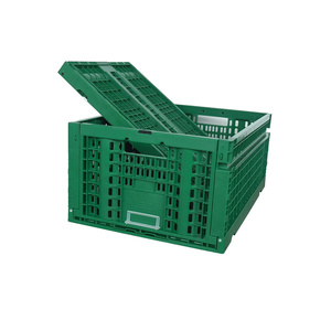 Có thể tái chế Stackable có thể gập lại PP lưới gấp <span class=keywords><strong>container</strong></span> nông nghiệp Thùng nhựa cho trái cây và rau lưu trữ giỏ - Product Image 4