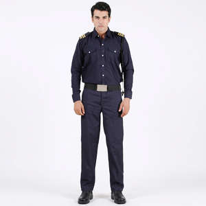 Tenue de travail de sécurité bleu clair 2025, uniforme de garde, chemise et pantalon pour hommes, matière polyester/coton, haute qualité, toutes saisons, OEM personnalisé - Product Image 1