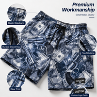 Shorts de plage robustes en tissu Ripstop haute performance personnalisés avec coutures renforcées pour le surf