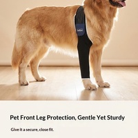 Protège-genoux anti-rayures et anti-léchage pour pattes avant de chien - Mélange de polyester