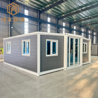 Maisons préfabriquées extensibles et pliables de 20 pieds, isolées et faciles à assembler, maisons préfabriquées portables, mini-maisons préfabriquées mobiles, conteneurs