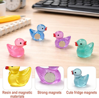Aimants de réfrigérateur Weivista Mini en résine en forme de canard mignons pour tableau blanc et décoration de cuisine