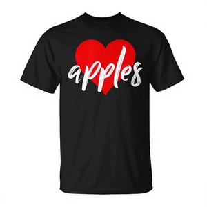 Camiseta I Love Apples para amantes de las frutas de verano para mujer - Product Image 2