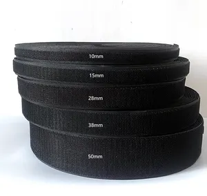 RTS 100% Nylon 25mm Sewn On Hook And Loop Tape Roll