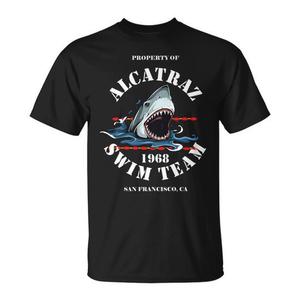 T-shirt vintage de l'équipe de natation Alcatraz 1968 San Francisco Californie - Product Image 1