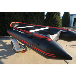 2024 nuovo Design nero vendita calda <span class=keywords><strong>barcas</strong></span> de pesca PVC gommone con pavimento in alluminio - Product Image 5