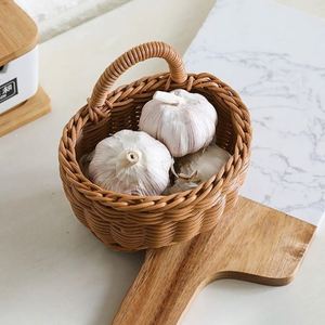 Набор из 3 мини-корзин из ротанга для пасхальных игрушек, складные, плетеные, с кисточками, для хранения под кроватью, для детских игрушек, подарков, пикника, в форме сердца - Product Image 2