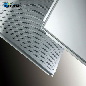 Faux dalle de plafond en métal perforé résistant à l'eau, en aluminium, à lamelles, 60x60, panneau acoustique de plafond, 0,8 mm - Product Image 4