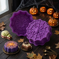 Molde de Silicona con Diseño de Telaraña para Dulces, Chocolate, Jabón, Repostería, Decoración de Postres para Halloween