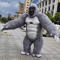 Funtoys Hot Costume de Mascotte Gonflable Réaliste King Kong et Gorille de 2,6 m et 3 m pour Cosplay Anime et Déguisement Thème