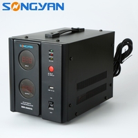 Régulateur de tension automatique monophasé AC de type relais SDR-1500VA pour usage domestique, transformateur toroïdal, certifié CE, OEM ODM personnalisé