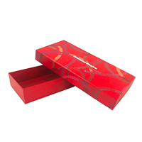 Boîtes d'emballage cadeau de marque personnalisables avec couvercle en haut et en bas rigides pour chaussettes 2mm doublure en éponge stratification mate