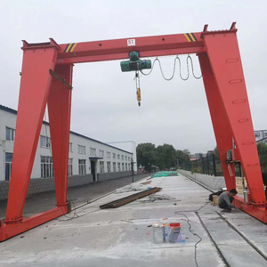 Grúa pórtico monoviga de hormigón prefabricado para patio, elevador de bloques de cemento de 10t, 20t, 32t, grúa pórtico móvil sobre rieles - Product Image 5