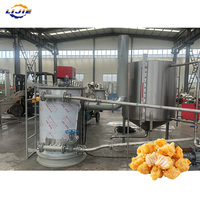 Friteuse industrielle professionnelle en acier inoxydable à gaz externe, à économie d'énergie, pour l'industrie des noix frites et des chips.