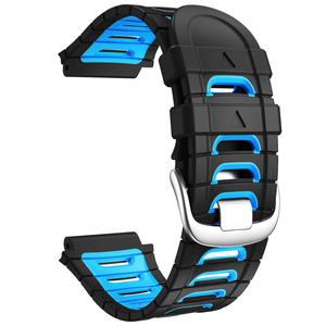 Correa de silicona de doble color para reloj <span class=keywords><strong>Garmin</strong></span> Forerunner <span class=keywords><strong>920XT</strong></span>, correa de repuesto de silicona para reloj - Product Image 5