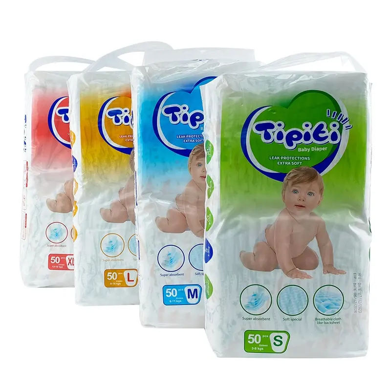 Wholesale Pampering Disposable Newborn Cotton High Absorbency Baby Diapers For Children