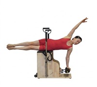 Chaise de Pilates Combo Haut de Gamme en Bois MJD Modèle M401A, Machine Reformer Pilates avec Garantie de 5 Ans pour Studio de Pilates et Bien-être