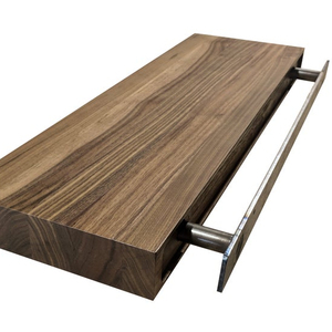 Premium Solid <strong>Walnut</strong> TV <strong>Floating</strong> <strong>Shelf</strong>,custom Board, Wall-mounted Foam , Heavy Duty Bracket - Product Image 1