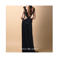 Robes maxi élégantes pour femmes, style sexy et club, dentelle florale blanche, étiquettes personnalisées écologiques, Enzo & Leo Vietnam