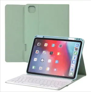 คีย์บอร์ดบลูทูธไร้สายมายากลพร้อมเคสหนัง PU สำหรับ11 10.2 10.5 9.7นิ้ว <span class=keywords><strong>Apple</strong></span> <span class=keywords><strong>iPad</strong></span> <span class=keywords><strong>Pro</strong></span> สินค้าใหม่ - Product Image 3