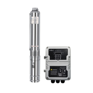Bomba de agua sumergible solar sin escobillas de CC de 60M 72V y 3 pulgadas para pozo, 1HP 750W, para agua limpia - Product Image 1