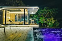 Villa Modulaire Intelligente Préfabriquée, Hôtel Capsule et Tiny House Mobile, Chambre de Vie en Forme Préfabriquée
