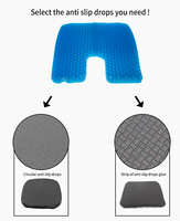 Coussin de refroidissement en gel pour siège de voiture, coussin de glace respirant en nid d'abeille pour conducteur