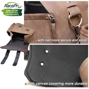 RACEPRO – sacoche de <span class=keywords><strong>moto</strong></span> en cuir PU marron pour <span class=keywords><strong>Harley</strong></span> <span class=keywords><strong>Davidson</strong></span> Street 500 750 Sportster 883 1200 Sportster S - Product Image 4