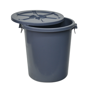 Bidone per Rifiuti Goodman 120L Grande Rotondo con Coperchio Scorrevole in PP Ecologico per Riciclaggio - Product Image 4