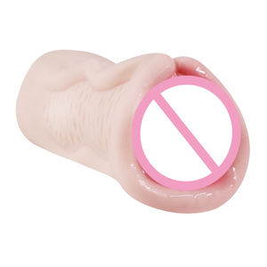 Masturbatore Maschile con Labbra Strette, Design a 2 Fori, <span class=keywords><strong>Forte</strong></span> Aspirazione, 100% Impermeabile, Sensazione Realistica, Giocattolo Sessuale per Uomini - Product Image 4