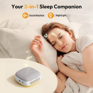 Mini Travel Sleep Sound Machine, 52-Hour Rechargeable Noise Machine, 21 High Fidelity Soothing Sounds, Headphone Port, Timer - Product Image 2