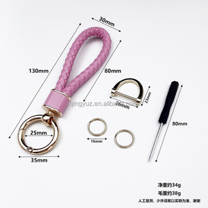 New arrivals Quà tặng khuyến mãi Chất lượng cao PU Keyring móc chìa khóa biểu tượng tùy chỉnh kim loại da <span class=keywords><strong>Keychain</strong></span> - Product Image 6