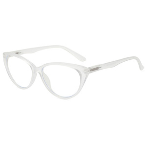 Xsy Cat Eye Eyeglass Frames 54mm Anti Blue Light Unisex Full Frame <b>PC</b> Lens Computer Glasses - Product Image 5