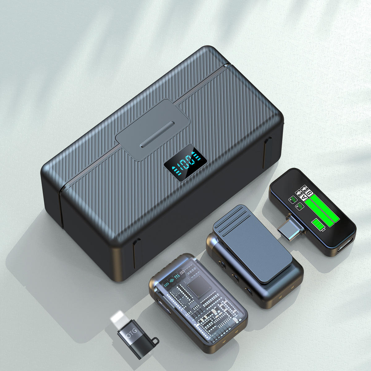 สีดำ TYPE-C+IOS