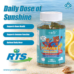 Gommose di <span class=keywords><strong>Vitamina</strong></span> D3 per il Supporto della Salute e della Vitalità Immunitaria Quotidiana per Persone con Esposizione Solare Limitata, 60 Gommose, Consegna Rapida - Product Image 2