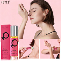 HEYXI 10ml Huile de parfum aux phéromones sans alcool en roll-on, brume parfumée pour femmes, mini, longue tenue, parfum floral, portable, eau de parfum