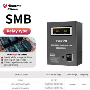 Reguladores de voltaje automáticos, estabilizadores Pitbull, montaje en pared, CA 220V, para aire acondicionado, tipo relé, fuente de alimentación AVR - Product Image 3