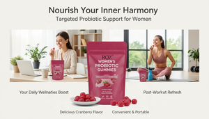 महिलाओं के प्रोबायोटिक गुम्मीज़ 5 बिलियन सीफस-क्रैनबेरी स्वाद-ओएम निजी लेबल-ग्लूटेन-मुक्त केटोजेनिक पीएच संतुलन समर्थन - Product Image 5